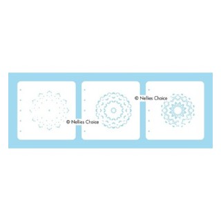 (LCSM001)Nellies Choice Stencil Mandala-1 for MSTS001
