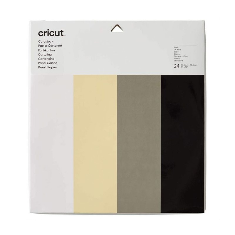 (2007746)Cricut Cardstock 24-sheet Sampler basic 30.5 X 30.5 cm