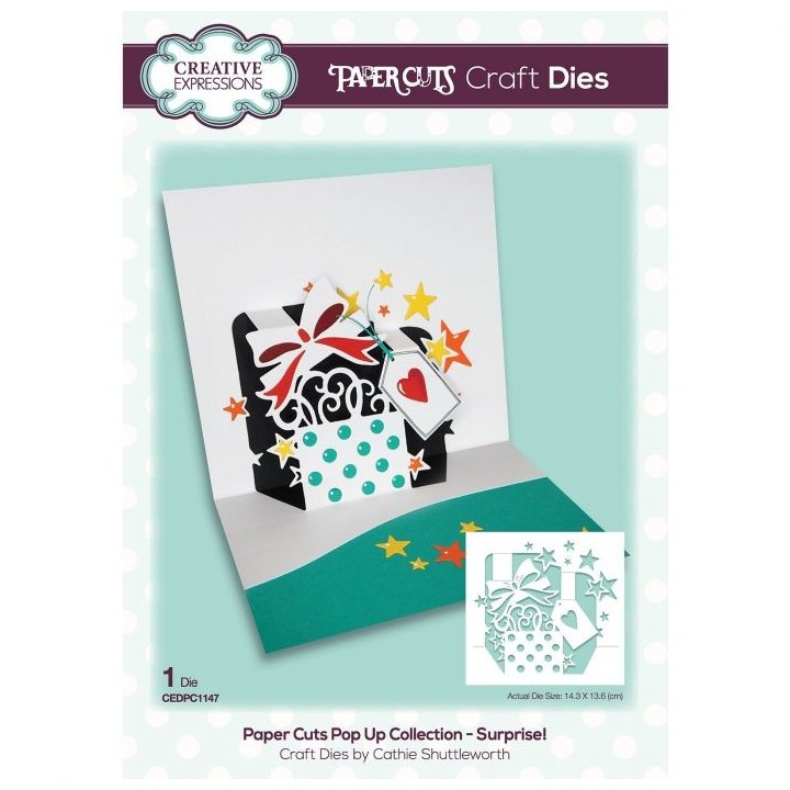 (CEDPC1147)Creative Expressions Craft die paper cuts Surprise!