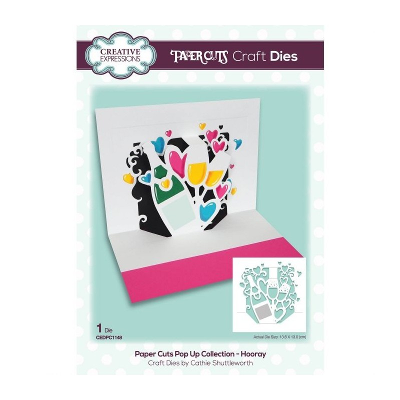 (CEDPC1148)Creative Expressions Craft die paper cuts Hooray