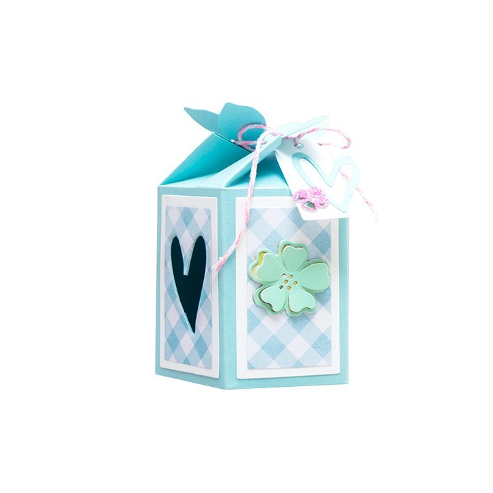(STENCILSL395)Studio Light Cutting and Embossing Die Giftbox Hexagon Essentials nr.395