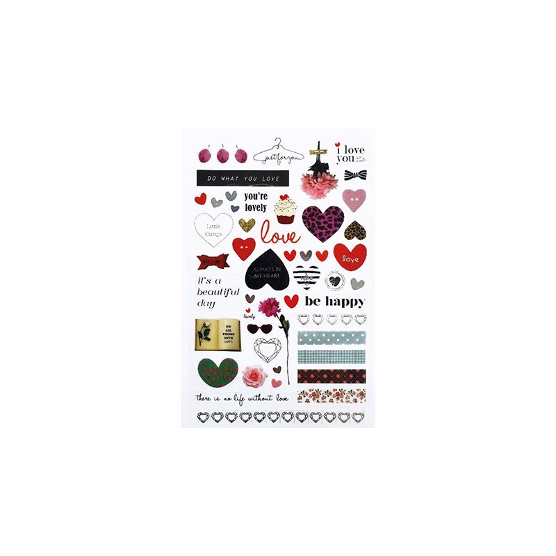 (740019-2)Stafil mini stickers Love