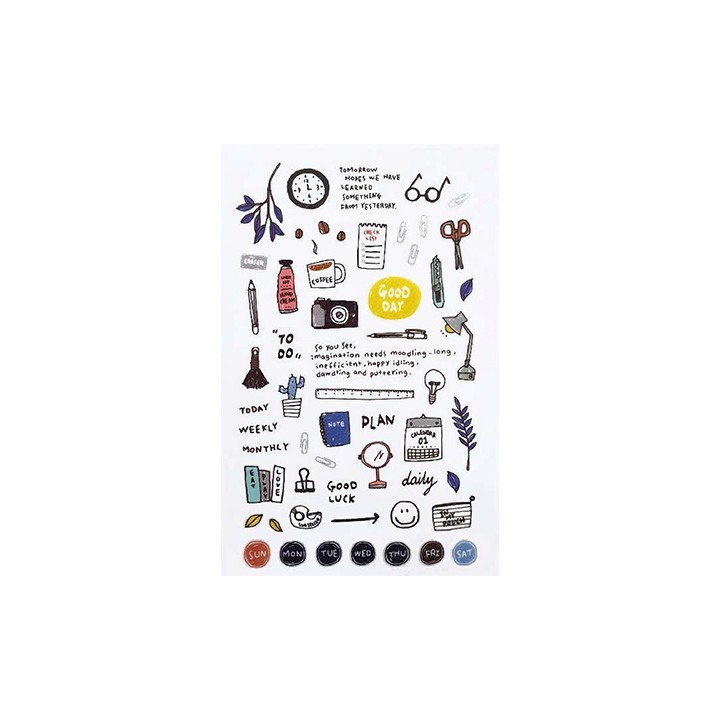 (740019-4)Stafil mini stickers Daily