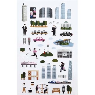 (740019-5)Stafil mini stickers City