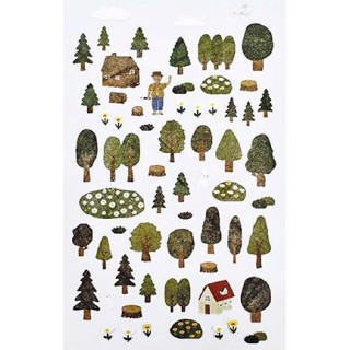 (740019-11)Stafil mini stickers Forest