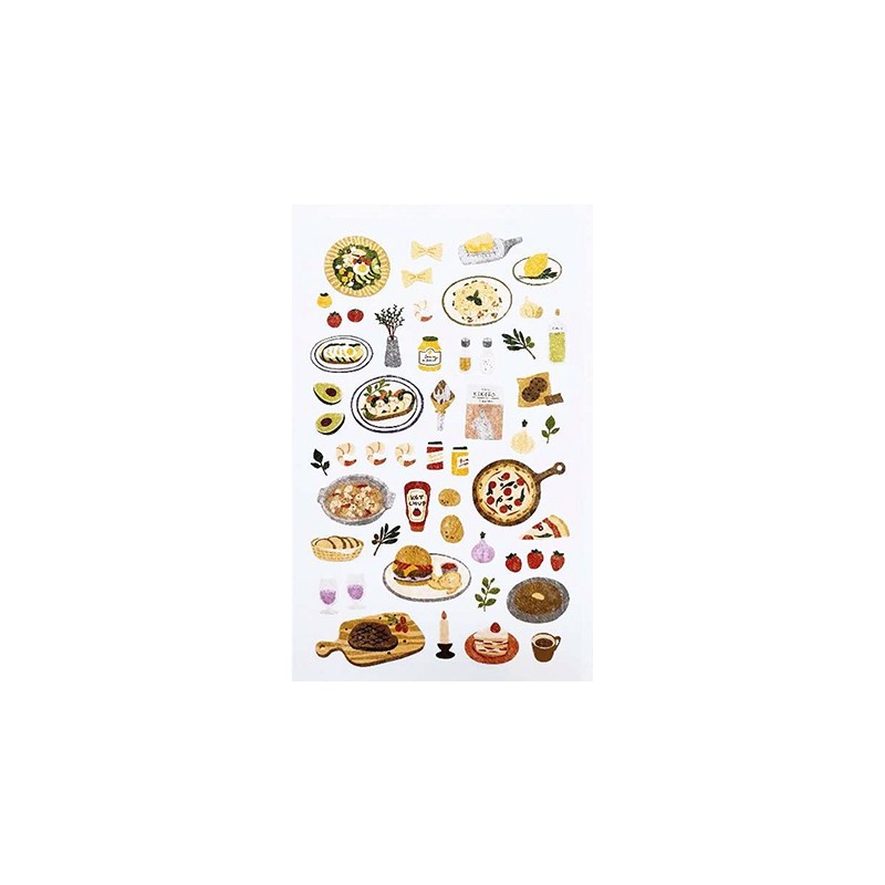 (740019-12)Stafil mini stickers Food