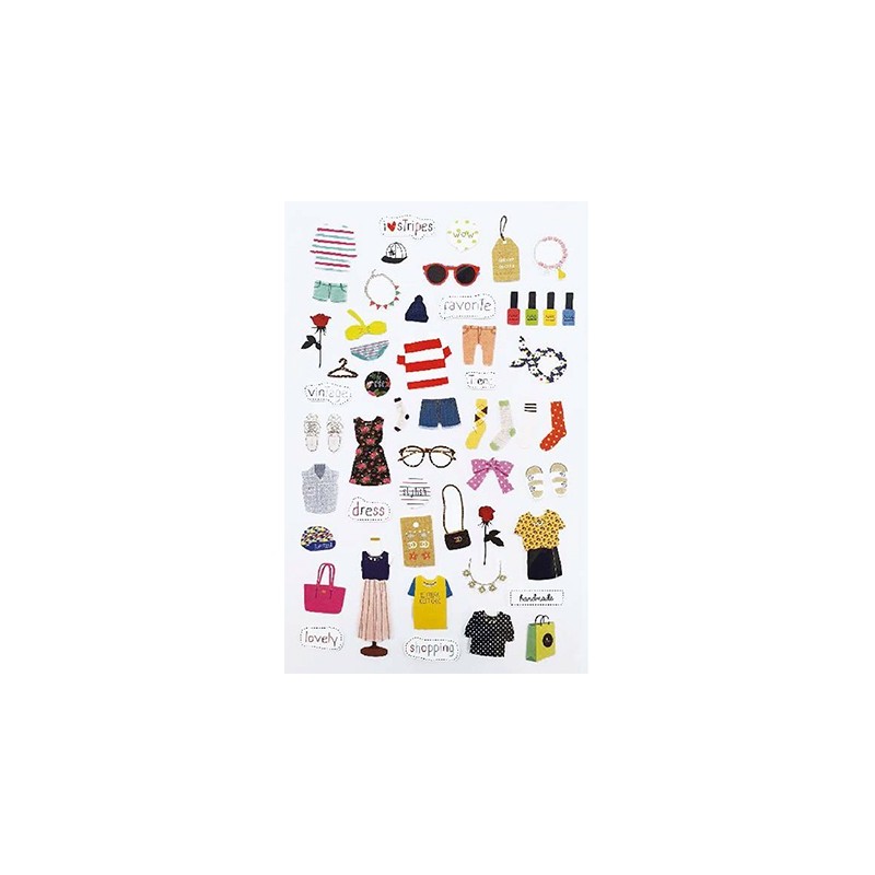 (740019-14)Stafil mini stickers Cloths