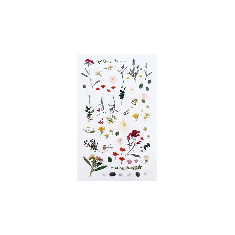 (740019-15)Stafil mini stickers Flowers & pearls pink