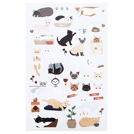 (740019-19)Stafil mini stickers Cats