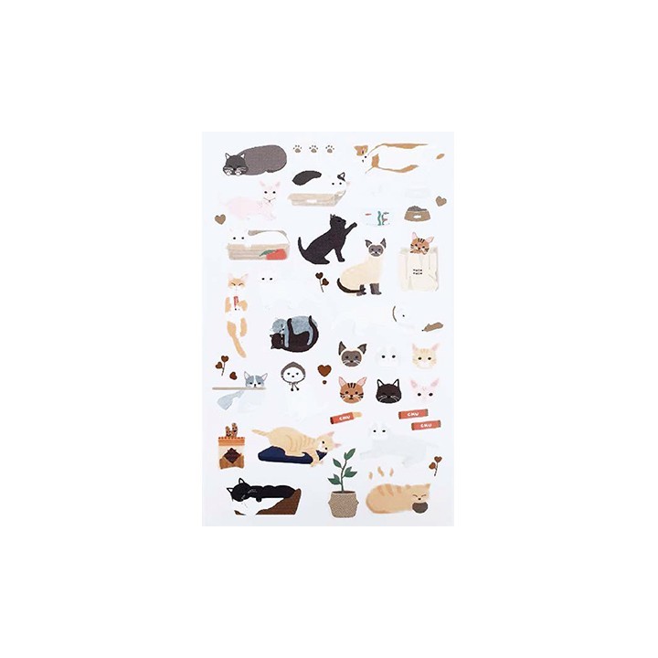 (740019-19)Stafil mini stickers Cats