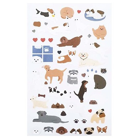 (740019-20)Stafil mini stickers Dogs