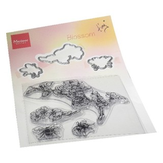 (TC0881)Clear stamp Tiny's Blossom Stamp & die Set