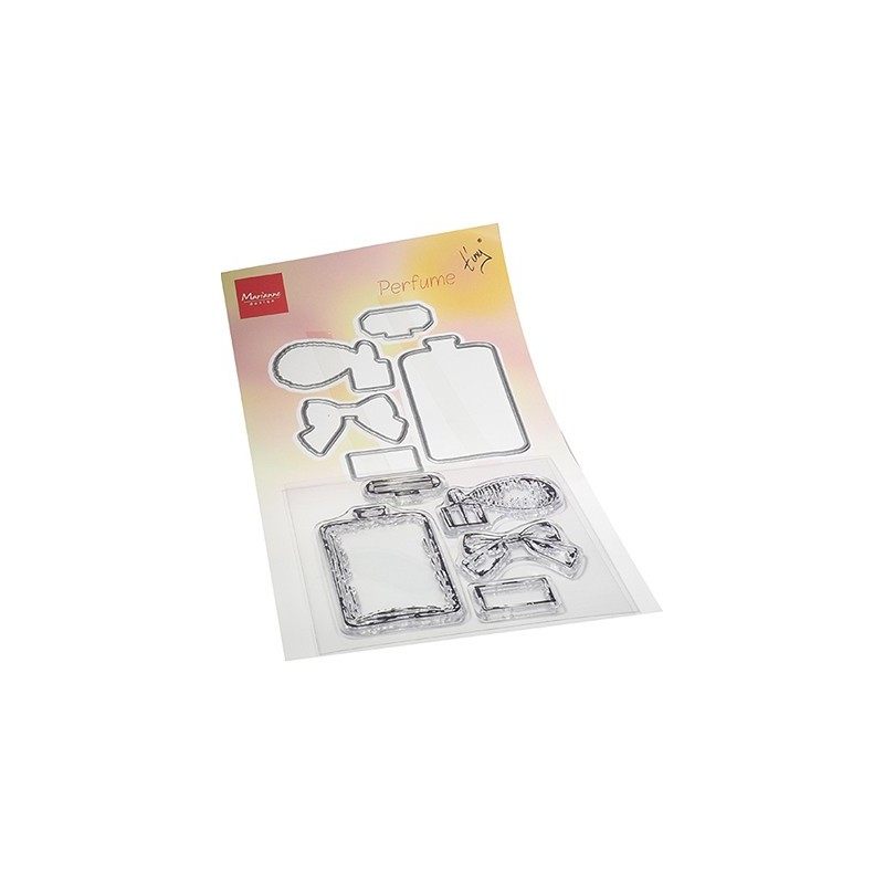 (TC0882)Clear stamp Tiny's Perfume Stamp & die Set