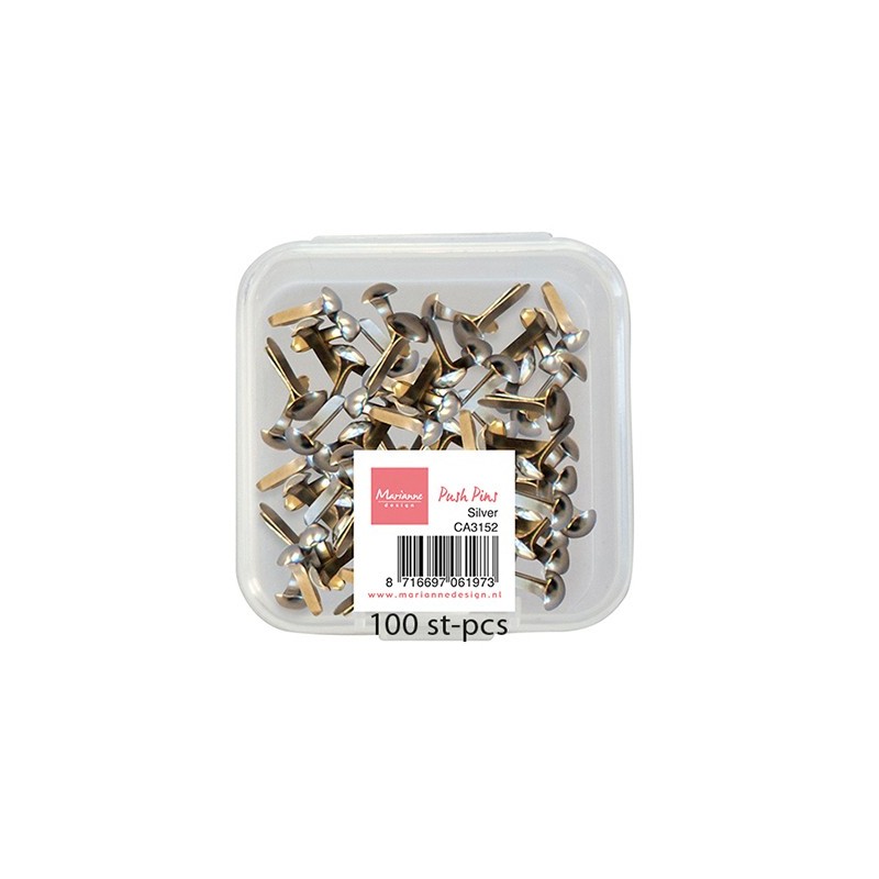 (CA3152)Marianne Design Push Pins - Silver