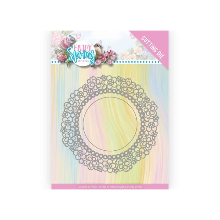 (ADD10238)Dies - Amy Design - Enjoy Spring - Flower Circle