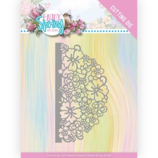 (ADD10239)Dies - Amy Design - Enjoy Spring - Half Flower Circle