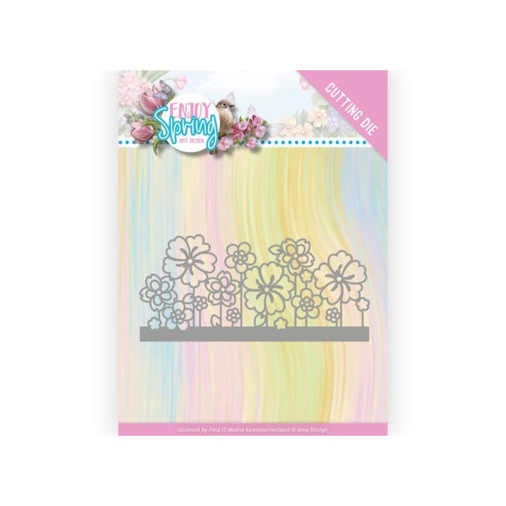 (ADD10240)Dies - Amy Design - Enjoy Spring - Flower Border