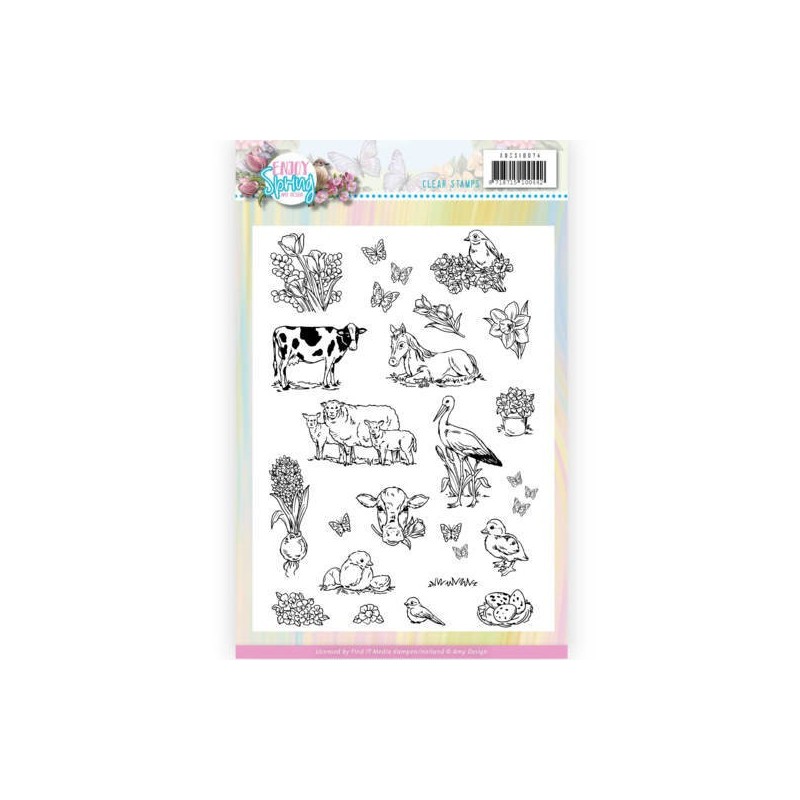 (ADCS10074)Clear Stamps - Amy Design - Enjoy Spring