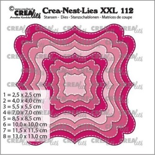 (CLNestXXL112)Crealies Crea-nest-dies XXL Fantasy form F Stitch