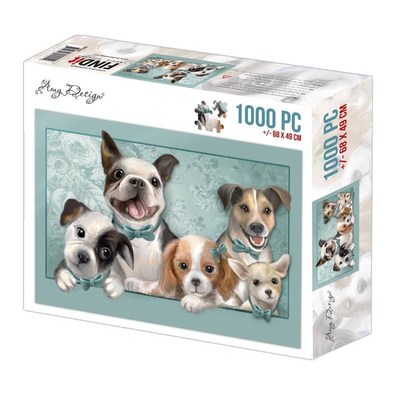 (ADPZ1006)Jigsaw puzzel 1000 pc - Amy Design - Dogs