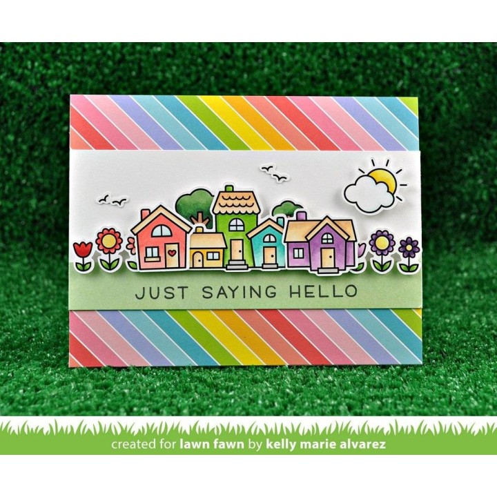 (LF1591)Lawn Fawn Happy Village Clear Stamps