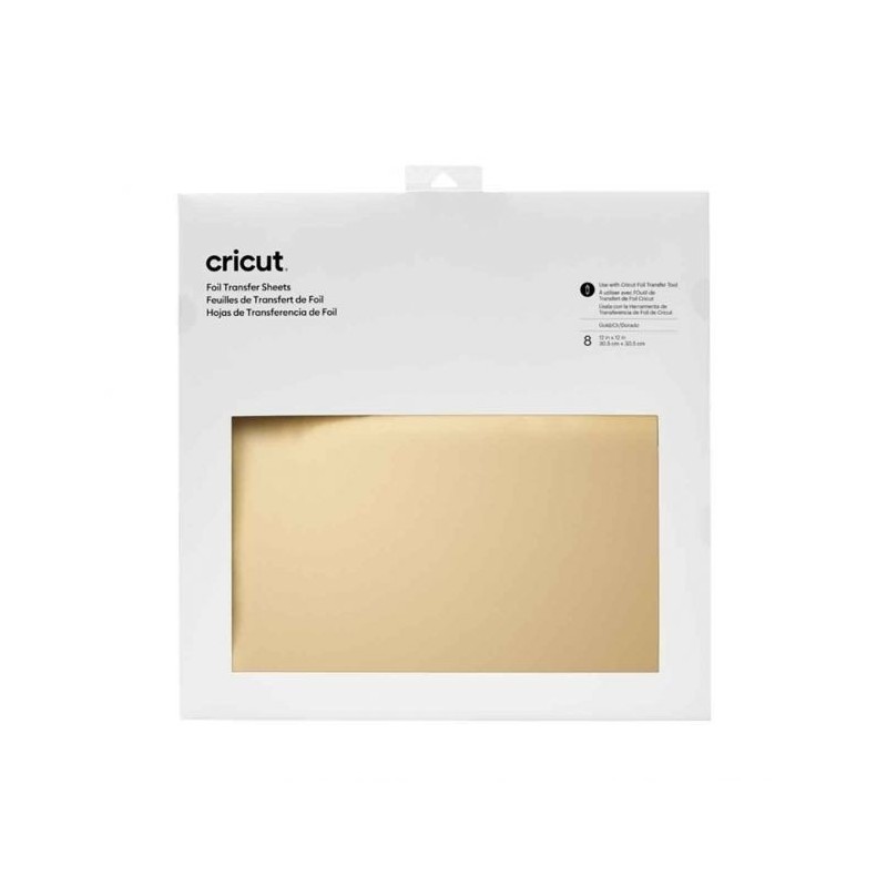 (2008718)Cricut Foil Transfer Sheets 30x30cm Gold (8pcs)