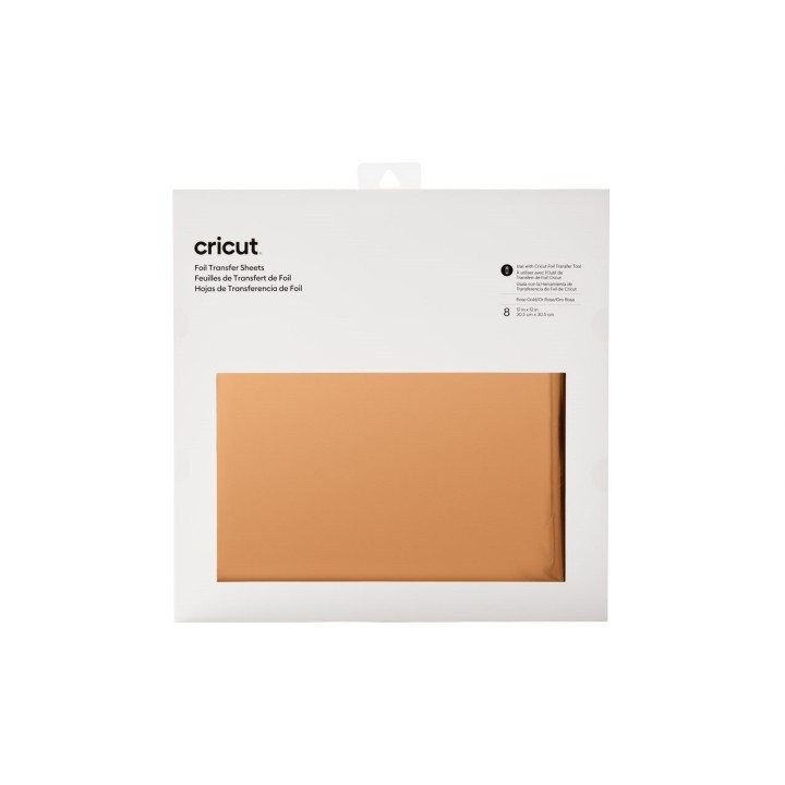 (2008720)Cricut Foil Transfer Sheets 30x30cm Rose Gold (8pcs)
