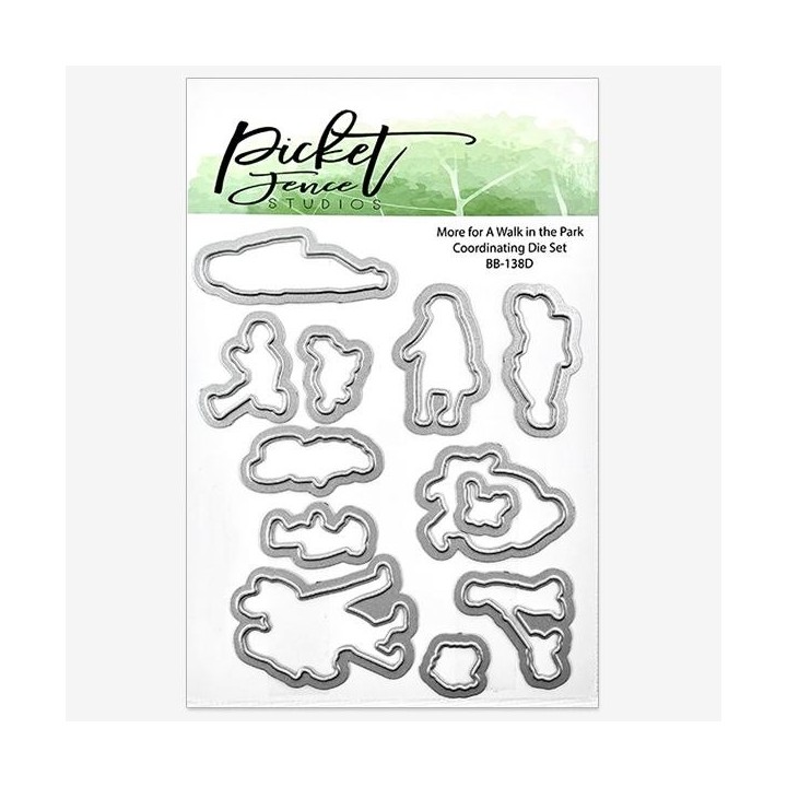 (BB-138D)Picket Fence Studios More for A Walk in the Park 3x4 Inch Metal Dies