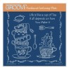 (GRO-LW-41714-03)Groovi Plate A5 LINDA WILLIAMS' LIFE IS A CUP OF TEA