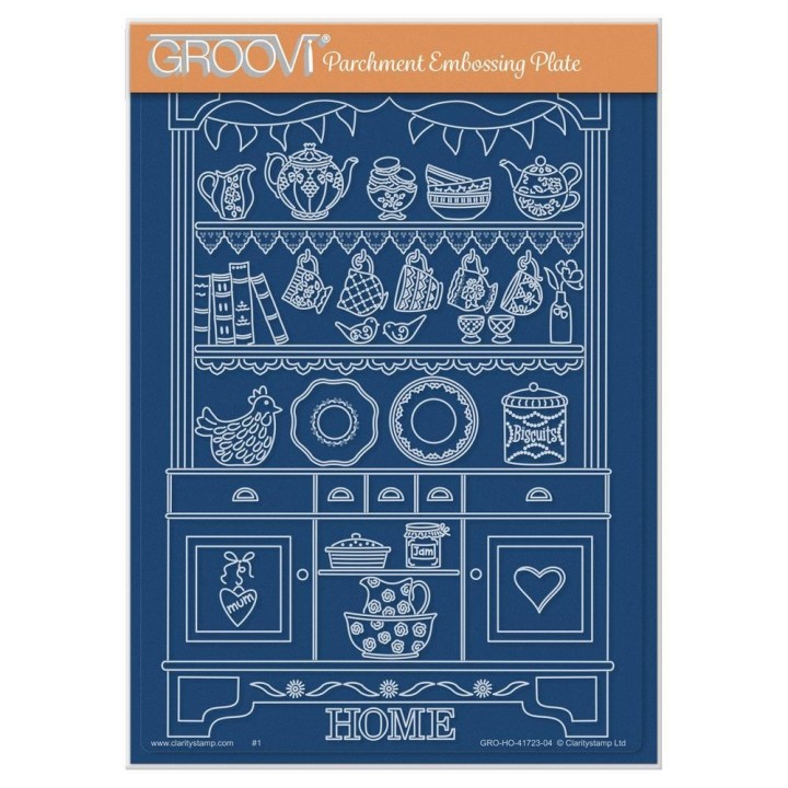 (GRO-LW-41723-04)Groovi Plate A5 LINDA WILLIAMS' WELSH DRESSER