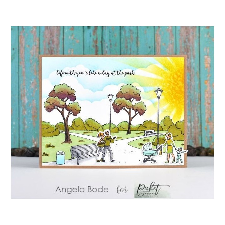 (BB-137D)Picket Fence Studios A Walk in the Park 6x6 Inch Metal Dies
