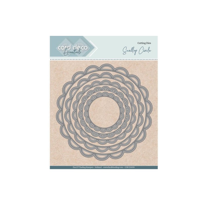 (CDECD0099)Card Deco Essentials Nesting Dies Scallop Circle