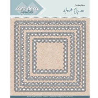 (CDECD0100)Card Deco Essentials - Nesting Dies - Bullet Hearts Square