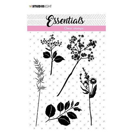 (SL-ES-STAMP22)Studio light Stamp Flowers/leaves Essentials nr.22
