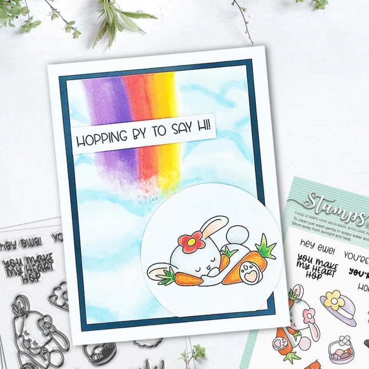 (PD8127)Polkadoodles Hoppy Birthday Clear Stamps
