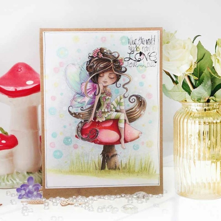 (PD7854)Polkadoodles Serenity Blossom Clear Stamps