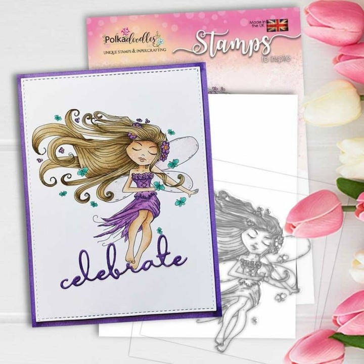 (PD7849)Polkadoodles Serenity Butterfly Breeze Clear Stamps