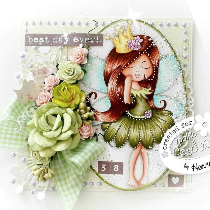 (PD7852)Polkadoodles Serenity Fairy Princess Clear Stamps