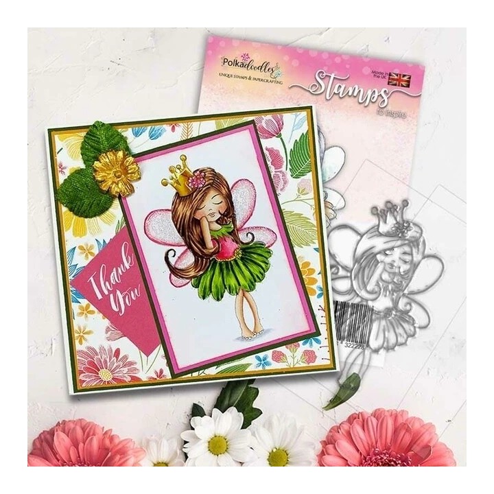(PD7852)Polkadoodles Serenity Fairy Princess Clear Stamps