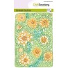 (1347)CraftEmotions clearstamps A6 - Floral background