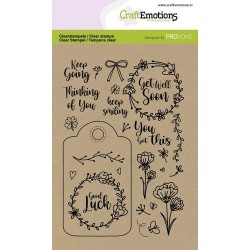(2501)CraftEmotions clearstamps A6 - Good luck (Eng)
