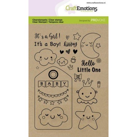 (2502)CraftEmotions clearstamps A6 - Baby (Eng)