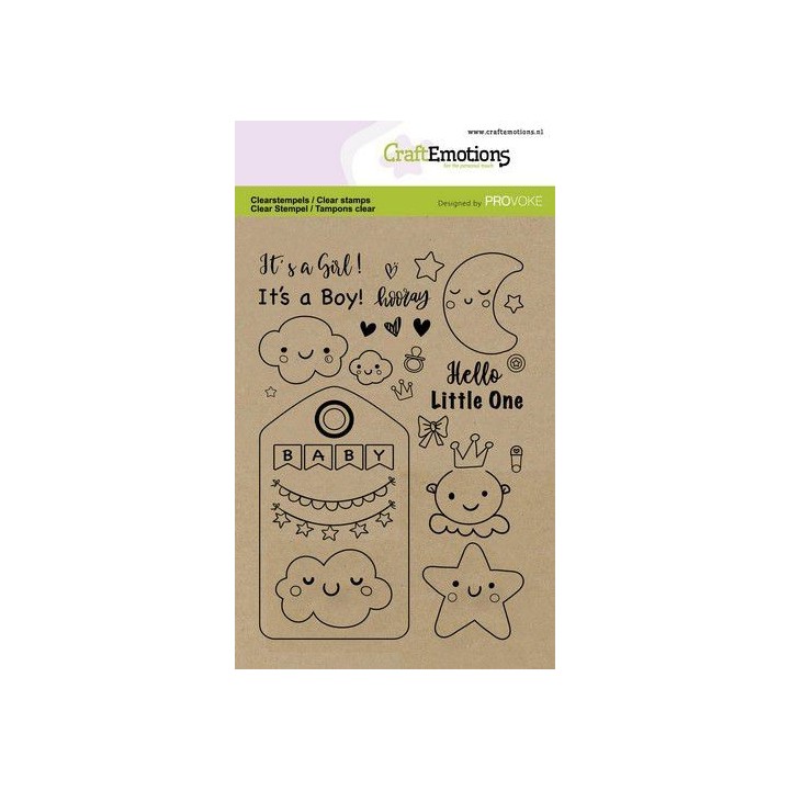 (2502)CraftEmotions clearstamps A6 - Baby (Eng)