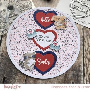(T4T/595/Hea/Sta)Time For Tea Heart Nesting Metal Dies