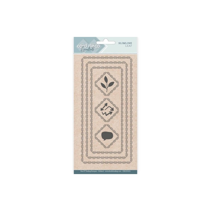 (CDECD0101)Card Deco Essentials - Slimline Dies - Slimline Leaf