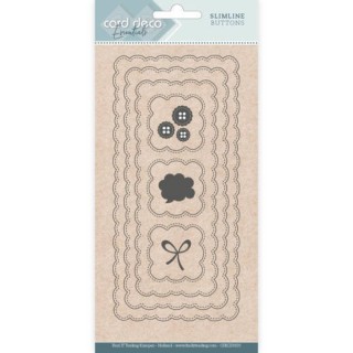 (CDECD0103)Card Deco Essentials - Slimline Dies - Slimline Buttons