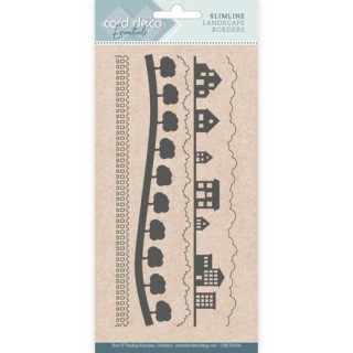 (CDECD0104)Card Deco Essentials - Slimline Dies - Slimline Landscapes Borders