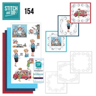 (STDO154)Stitch and Do 154 - Yvonne Creations - Bubbly Girls - Professions