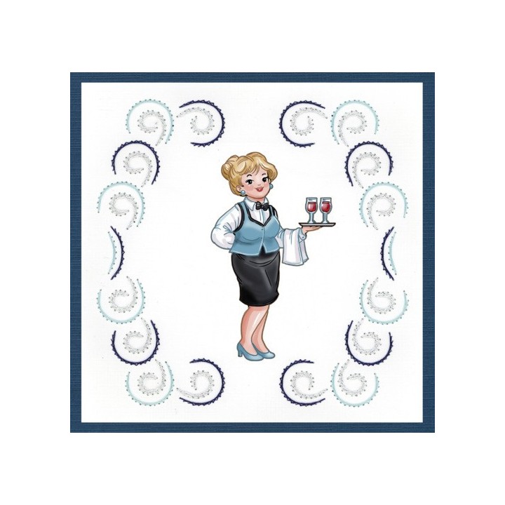 (STDO154)Stitch and Do 154 - Yvonne Creations - Bubbly Girls - Professions