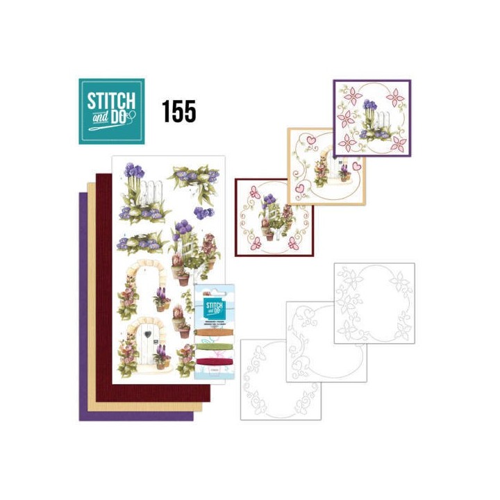 (STDO155)Stitch and Do 155 - Precious Marieke - Beautiful Garden - Allium